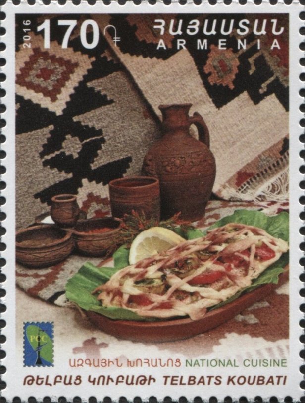 Armenia National Cuisine Telbats Koubati