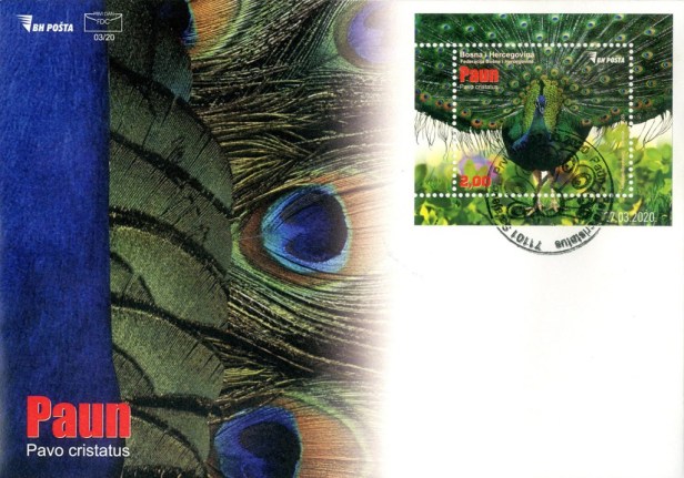 Bosnia Peacock FDC