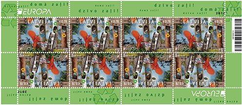 Latvia 2016 sheet