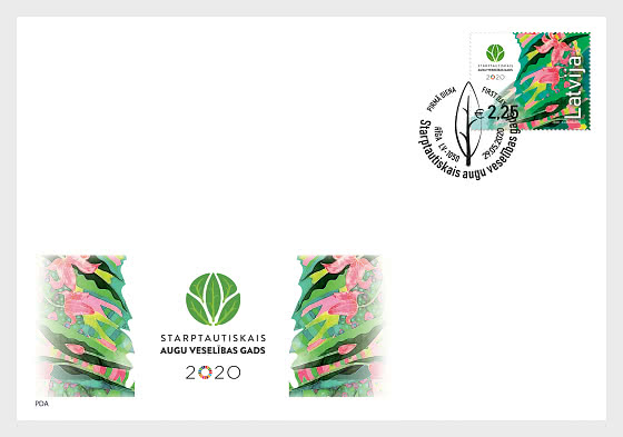 Latvia Plant FDC