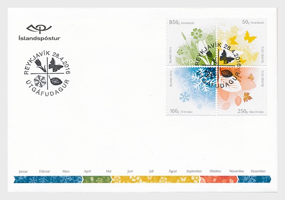 Iceland Seasons FDC